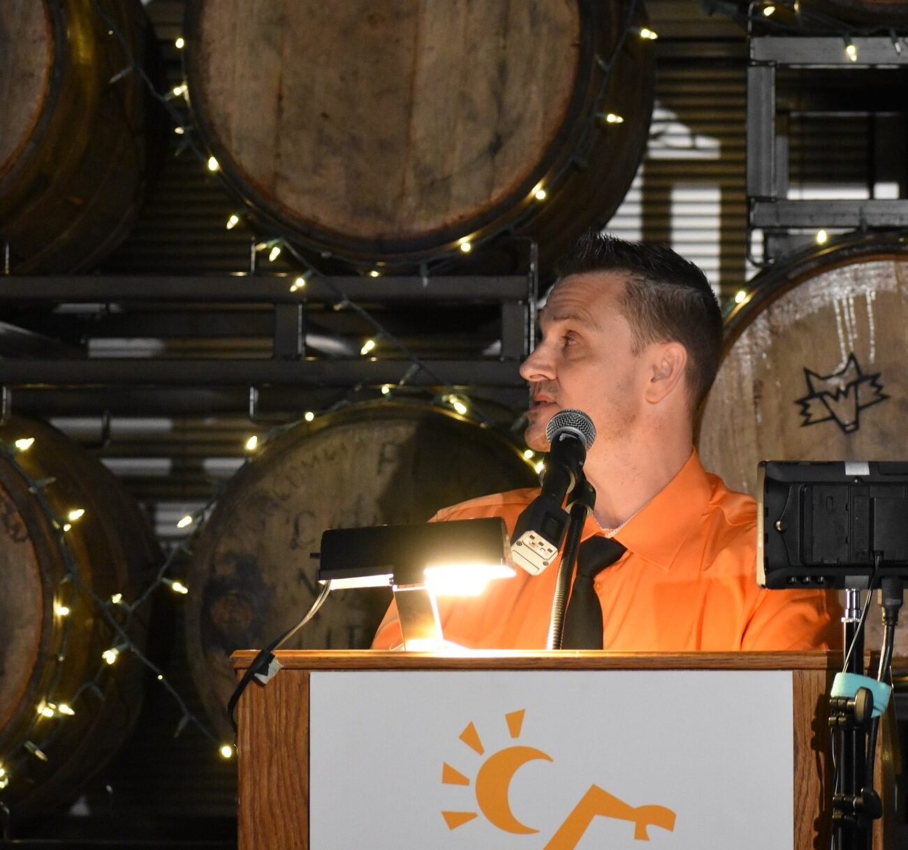 Chad Twigg speaking at Ignite Carroll 13, 2025